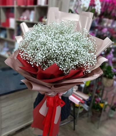 Букет цветов из: Гипсофила в Бурукшуне