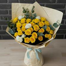 Букет цветов из:  Розы #REPLACE_PRED# Бурукшуне