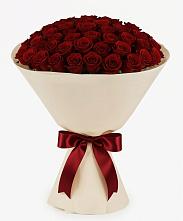 Букет 101 Бордовая роза Блэк Бакарра в Бурукшуне