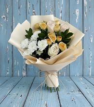 Букет цветов из:  Розы и Хризантемы в Бурукшуне