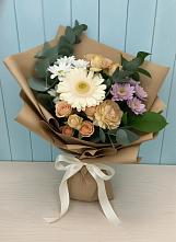 Букет цветов из:  Герберы и Хризантемы в Бурукшуне