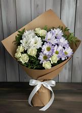 Букет цветов из:  Хризантемы и Розы в Бурукшуне