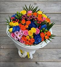 Букет цветов из:  Розы и Хризантемы в Бурукшуне