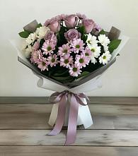 Букет цветов из:  Хризантемы и Розы в Бурукшуне