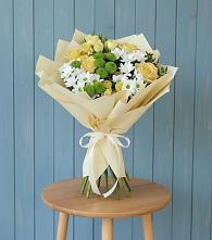 Букет цветов из:  Хризантемы и Розы в Бурукшуне