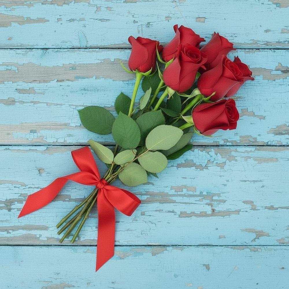 Букет Красные розы в Бурукшуне