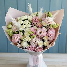 Букет цветов из:  Альстромерии и Розы в Бурукшуне