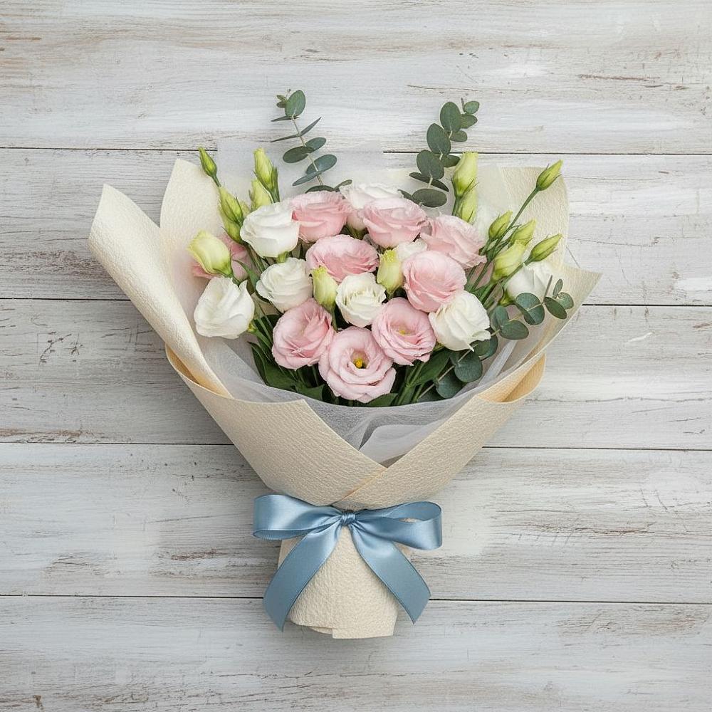 Букет цветов из: Лизиантусы в Бурукшуне